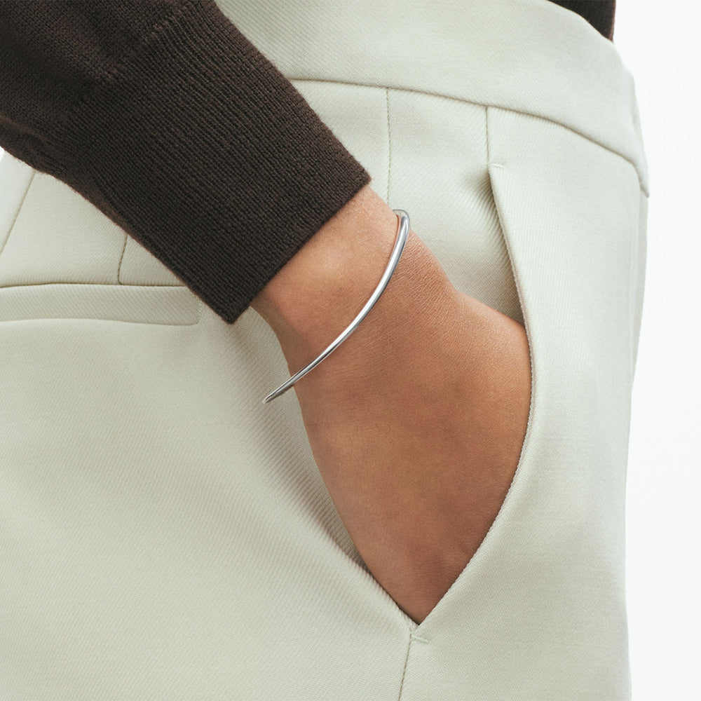 Offspring Silver Slim Bangle variant Pursuit