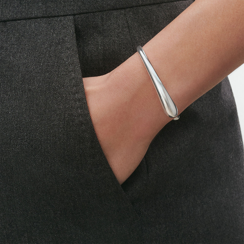 Mercy Silver Open Bangle