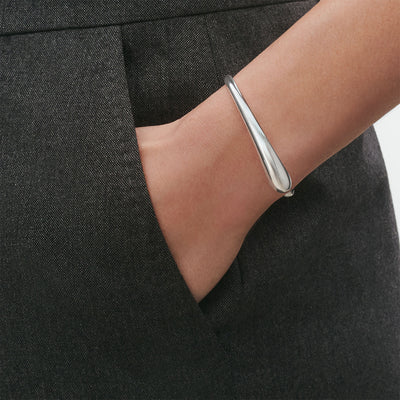 Mercy Silver Open Bangle variant Pursuit