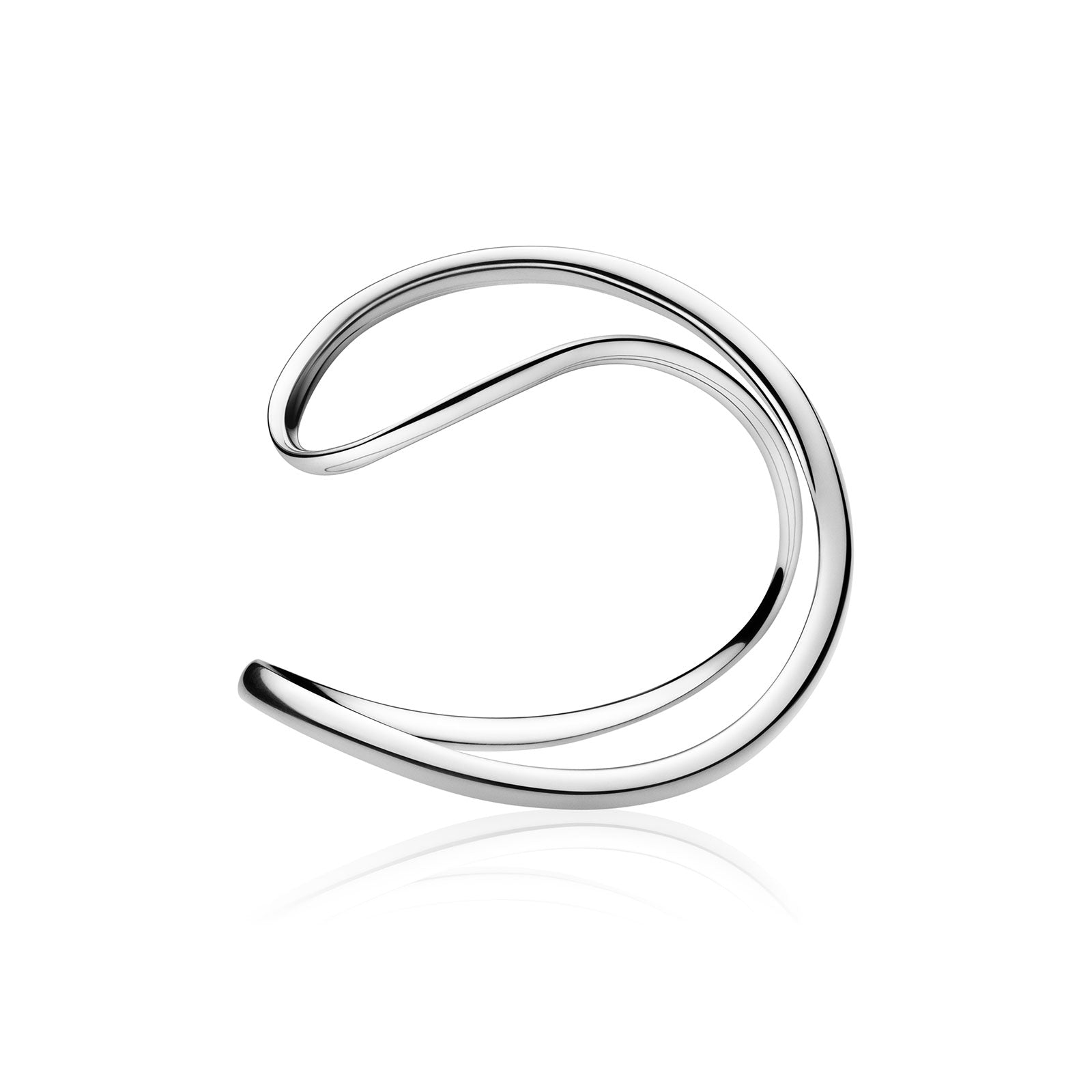Infinity Silver Wide Bangle variant Pursuit