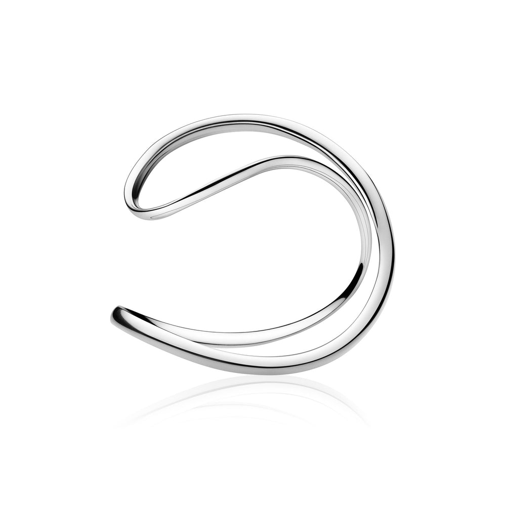 Infinity Silver Wide Bangle variant Pursuit
