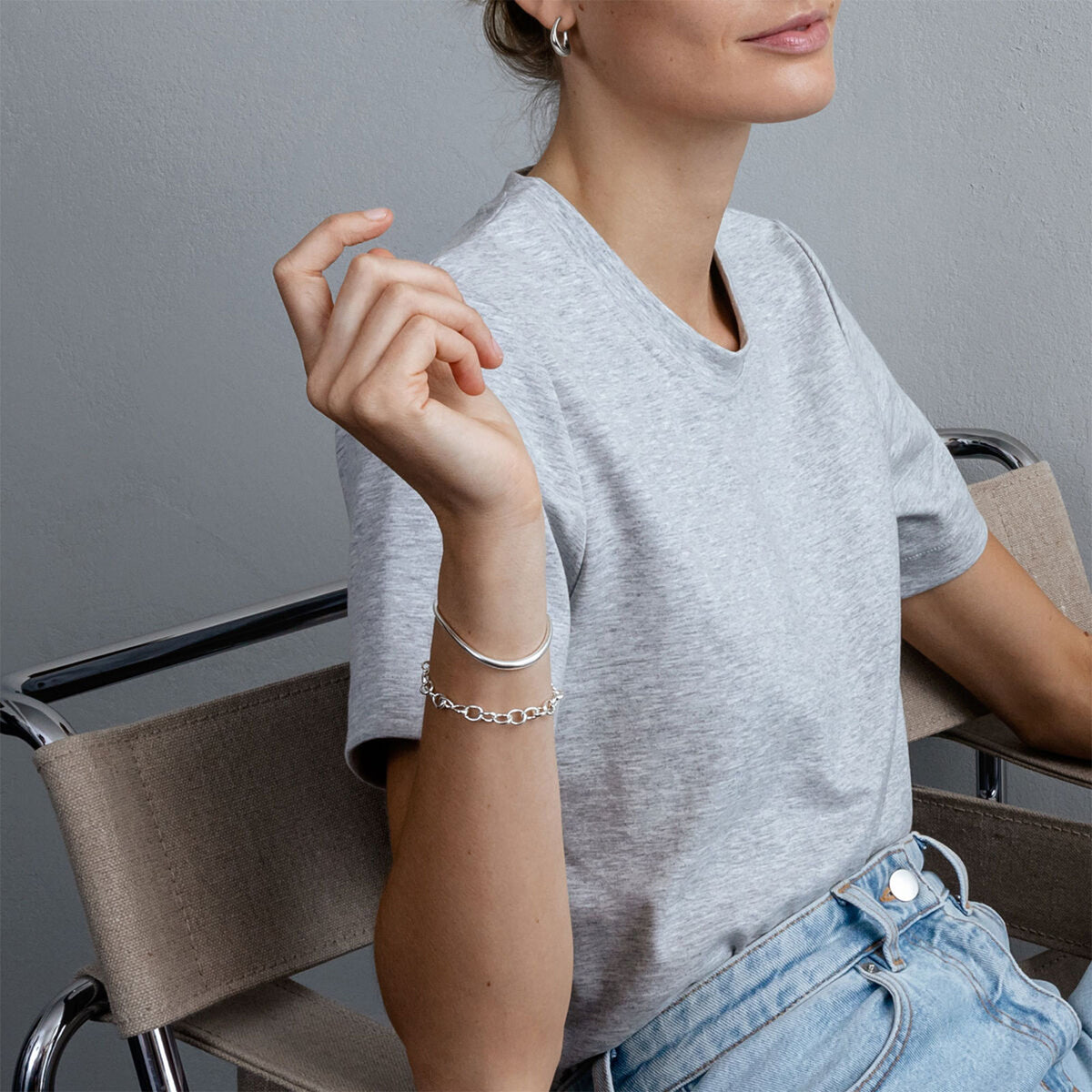Offspring Silver Link Bracelet variant Pursuit