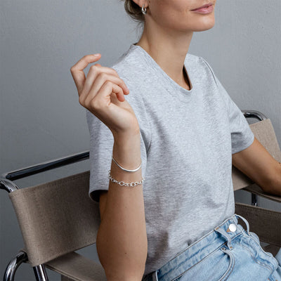 Offspring Silver Link Bracelet variant Pursuit