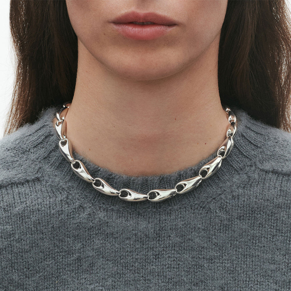 Reflect Silver Graduated Necklace variant Pursuit
