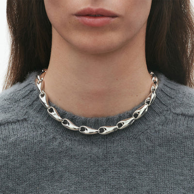 Reflect Silver Graduated Necklace variant Pursuit
