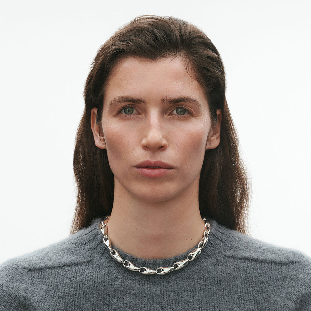 Reflect Silver Graduated Necklace variant Pursuit