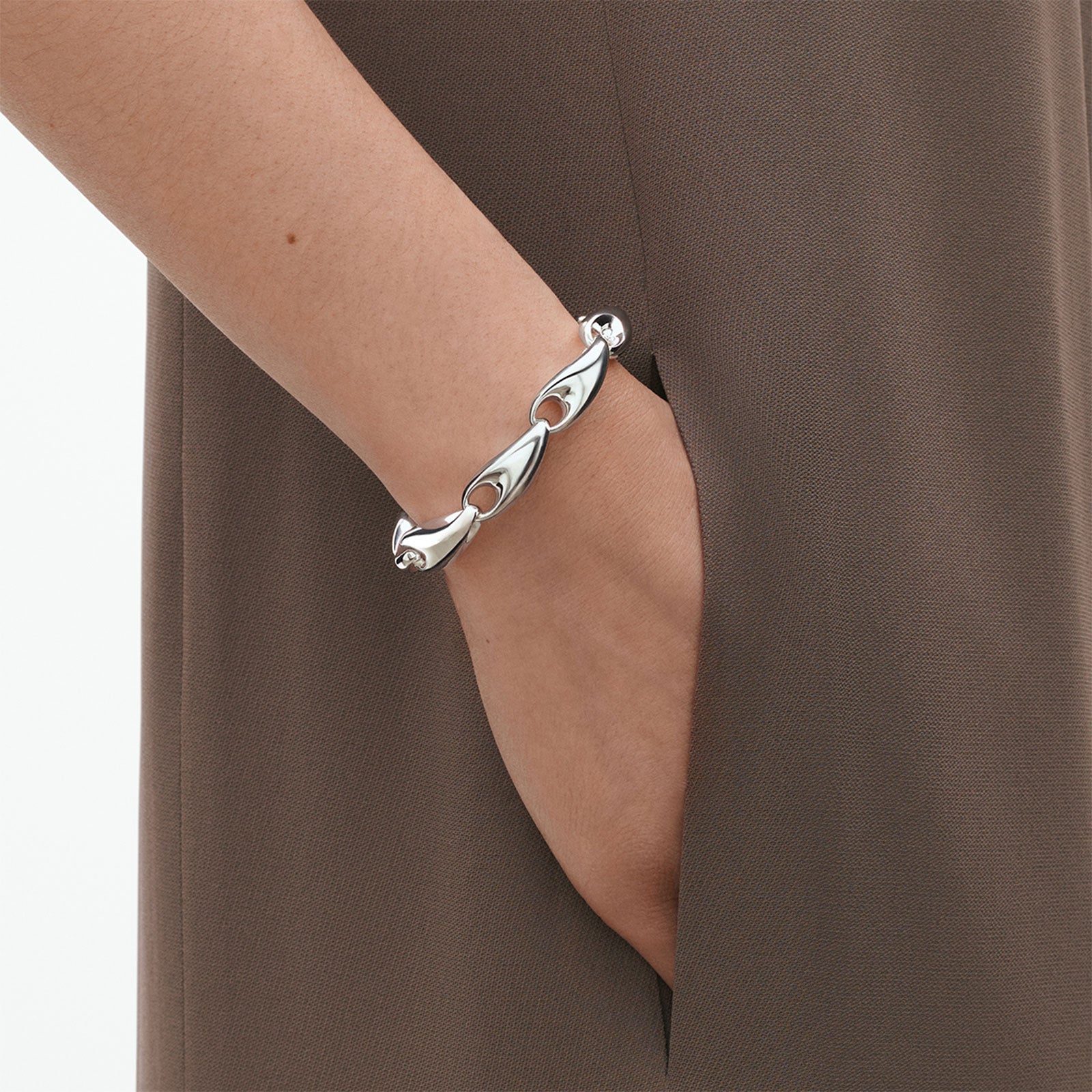 Reflect Silver Large Link Bracelet variant Pursuit