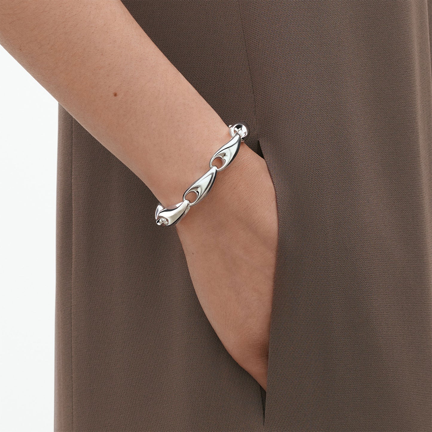 Reflect Silver Large Link Bracelet variant Pursuit