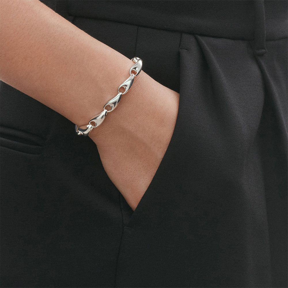 Reflect Silver Medium Link Bracelet variant Pursuit