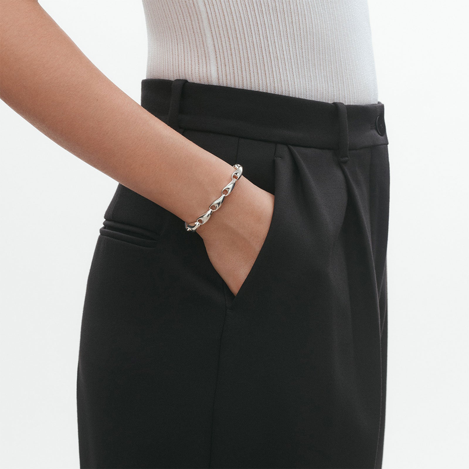 Reflect Silver Medium Link Bracelet variant Pursuit