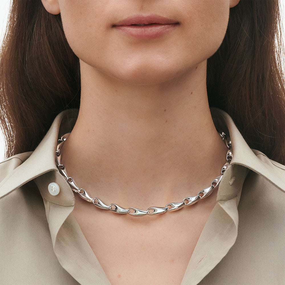 Reflect Silver Medium Link Necklace variant Pursuit