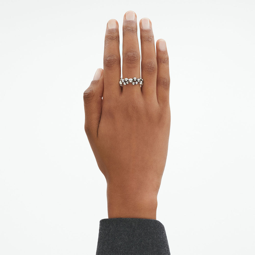 Moonlight Grapes Silver Band Ring