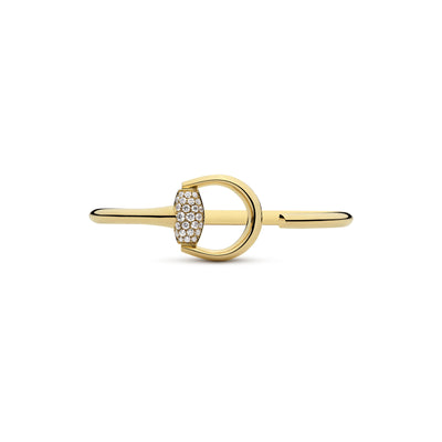 Gucci Horsebit 18ct Yellow Gold Diamond Bangle Bracelet variant Pursuit