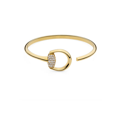 Gucci Horsebit 18ct Yellow Gold Diamond Bangle Bracelet variant Pursuit