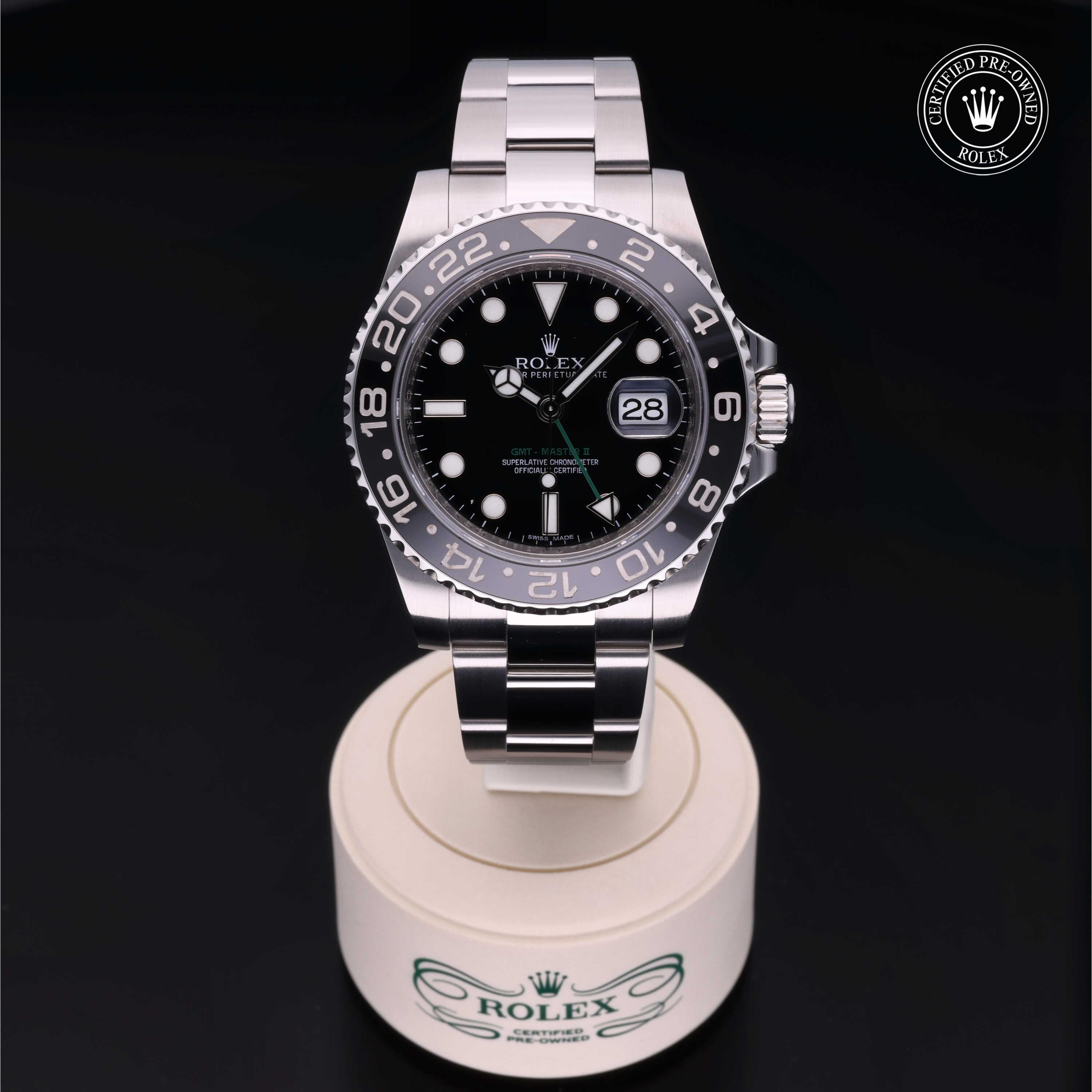 Rolex Certified Pre-Owned GMT Master II 40mm 116710LN 92LT1598 simple Pursuit