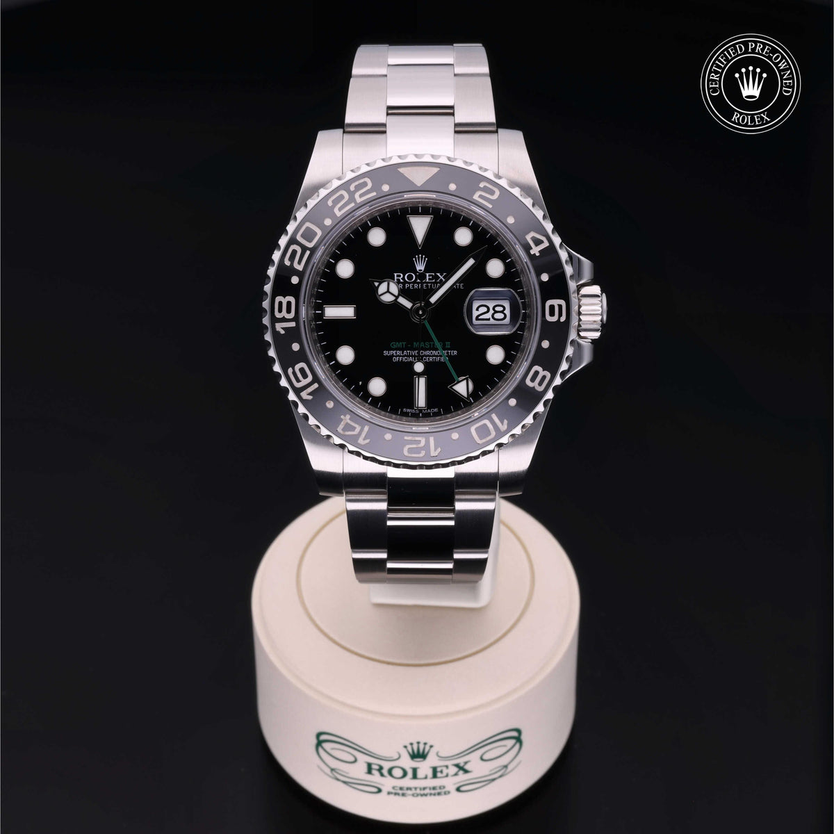 Rolex Certified Pre-Owned GMT Master II 40mm 116710LN 92LT1598 simple Pursuit
