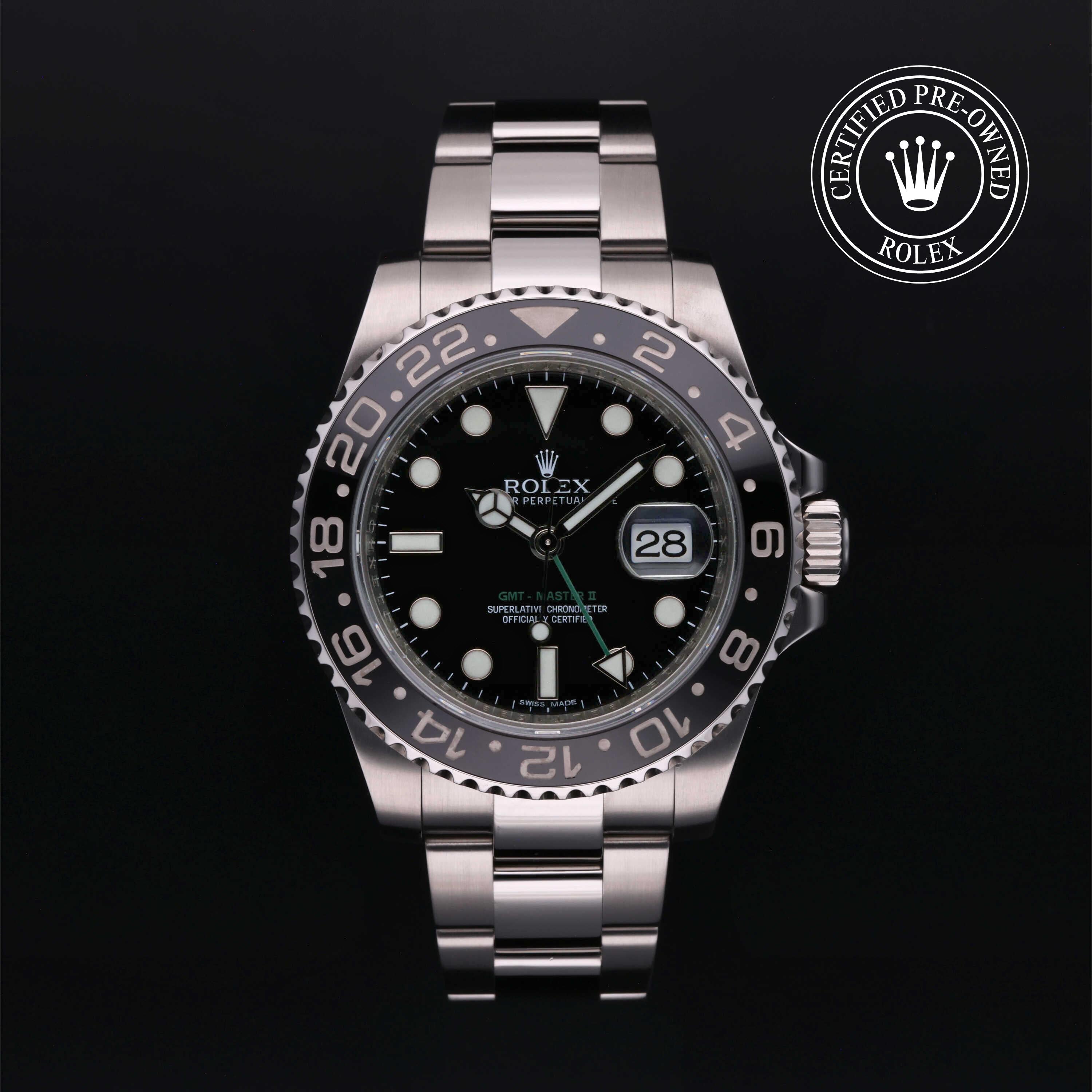 Rolex Certified Pre-Owned GMT Master II 40mm 116710LN 92LT1598 simple Pursuit
