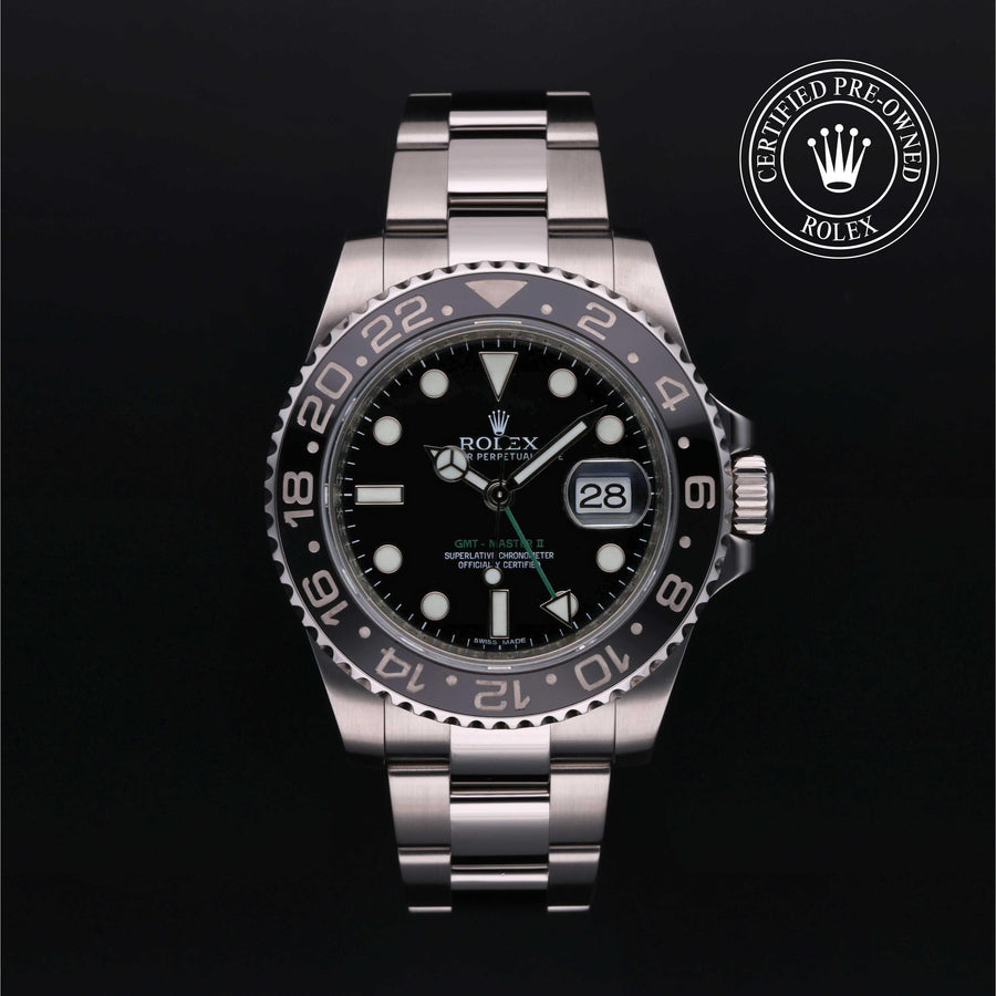 Rolex Certified Pre-Owned GMT Master II 40mm 116710LN 92LT1598 simple Pursuit