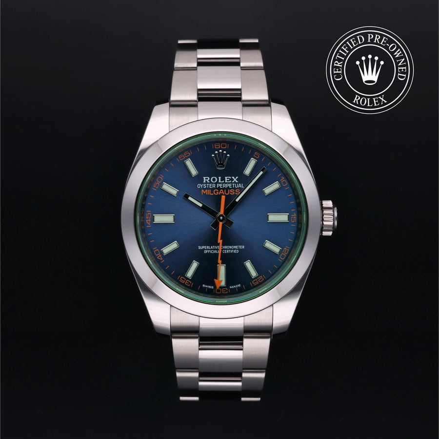 Rolex Certified Pre-Owned Milgauss 40mm 116400GV 41L8V986 simple Pursuit