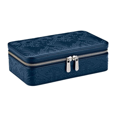 X LIBERTY All Over Ianthe Medium Jewellery Zip Case - Navy simple Pursuit