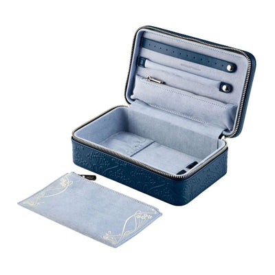X LIBERTY All Over Ianthe Medium Jewellery Zip Case - Navy simple Pursuit