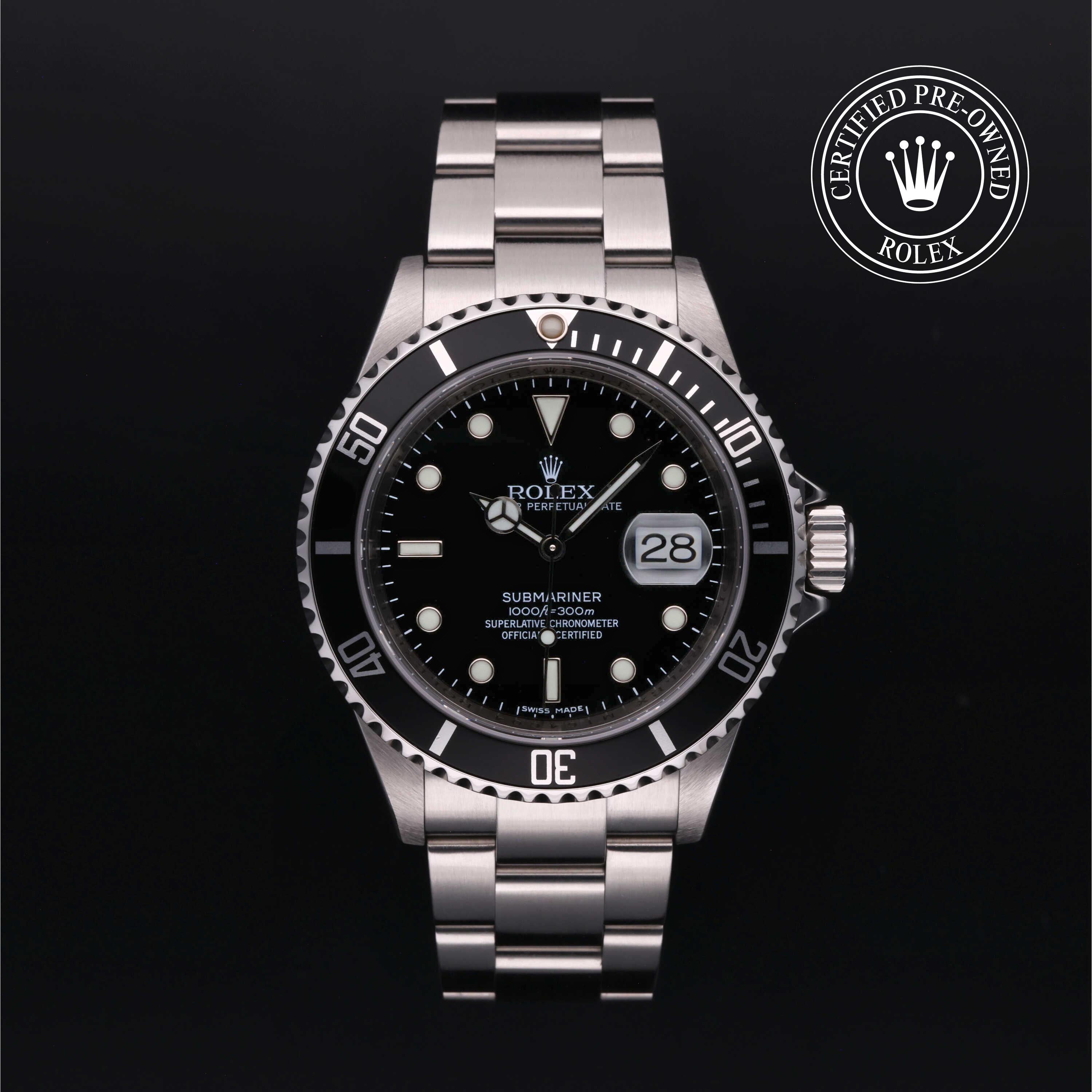 Rolex Certified Pre-Owned Submariner Date 40mm 16610 M164604 simple Pursuit