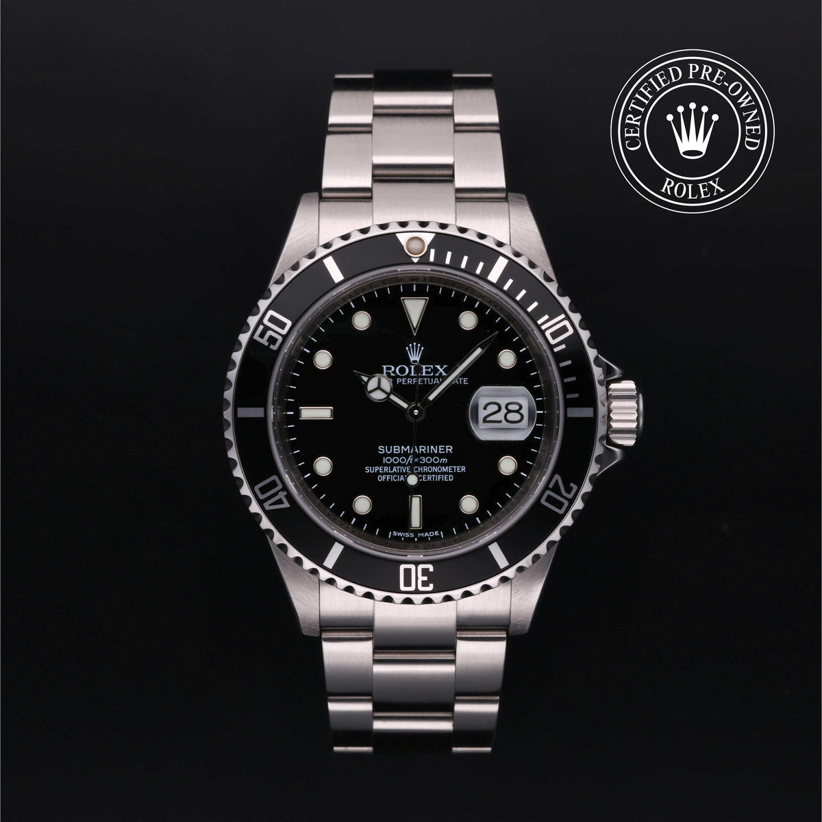 Rolex Certified Pre-Owned Submariner Date 40mm 16610 M164604 simple Pursuit