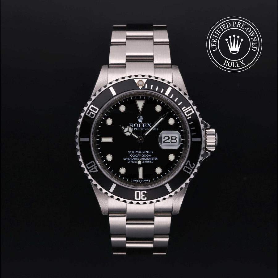Rolex Certified Pre-Owned Submariner Date 40mm 16610 M164604 simple Pursuit