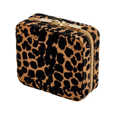 Savanna Leopard Print Jewellery Zip Case simple Pursuit