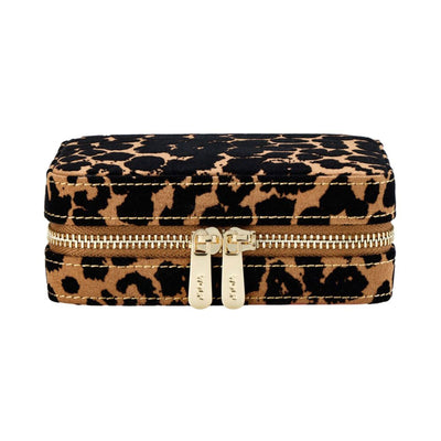 Savanna Leopard Print Jewellery Zip Case simple Pursuit