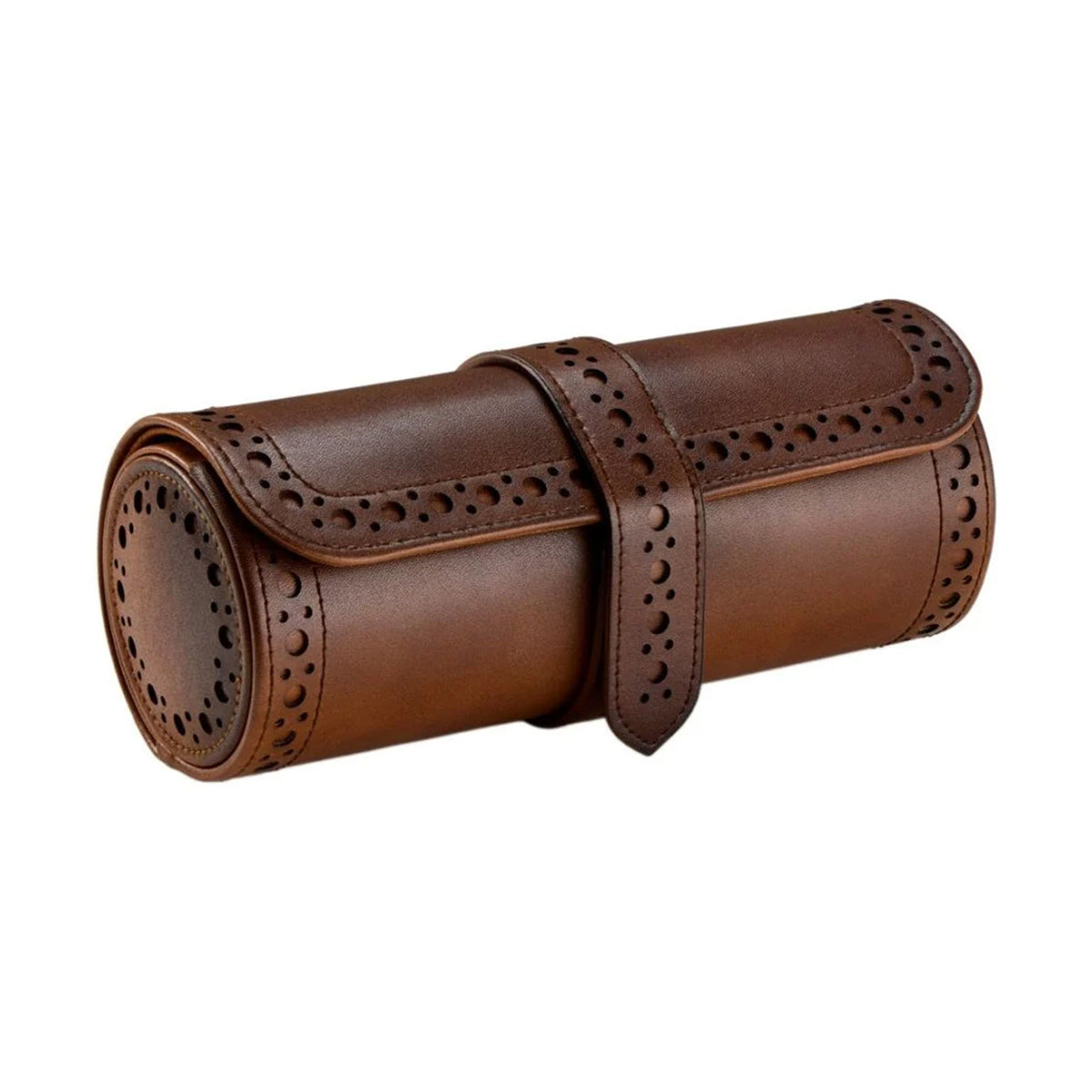 Brogue Triple Watch Roll - Burnished Brown simple Pursuit