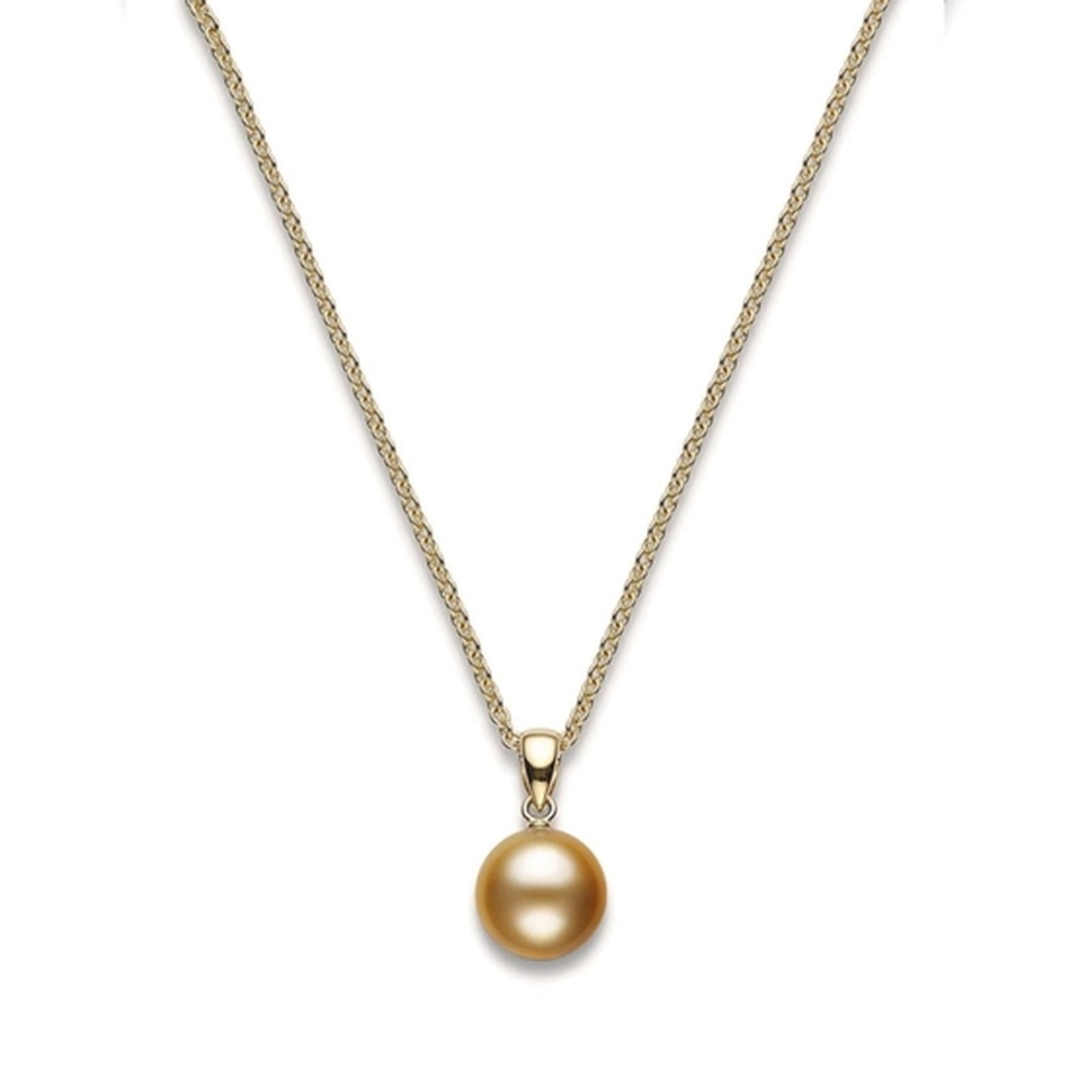 Classic A+ Golden South Sea Cultured Pearl Pendant in 18ct Yellow Gold