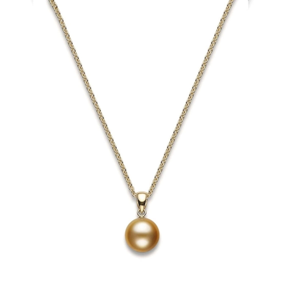Classic A+ Golden South Sea Cultured Pearl Pendant in 18ct Yellow Gold