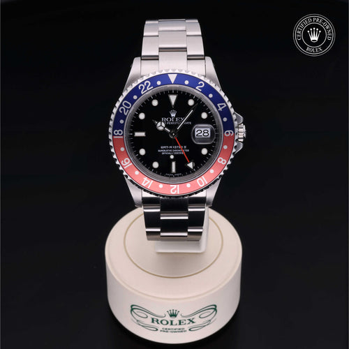 Rolex Certified Pre-Owned GMT Master II 40mm 16710BLRO K195435