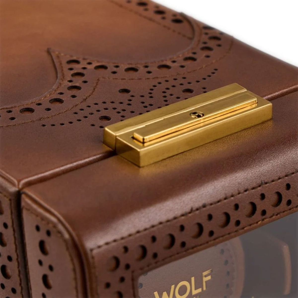 Brogue Single Watch Winder Burnished Brown simple Pursuit