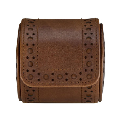 Brogue Single Watch Roll Burnished Brown simple Pursuit