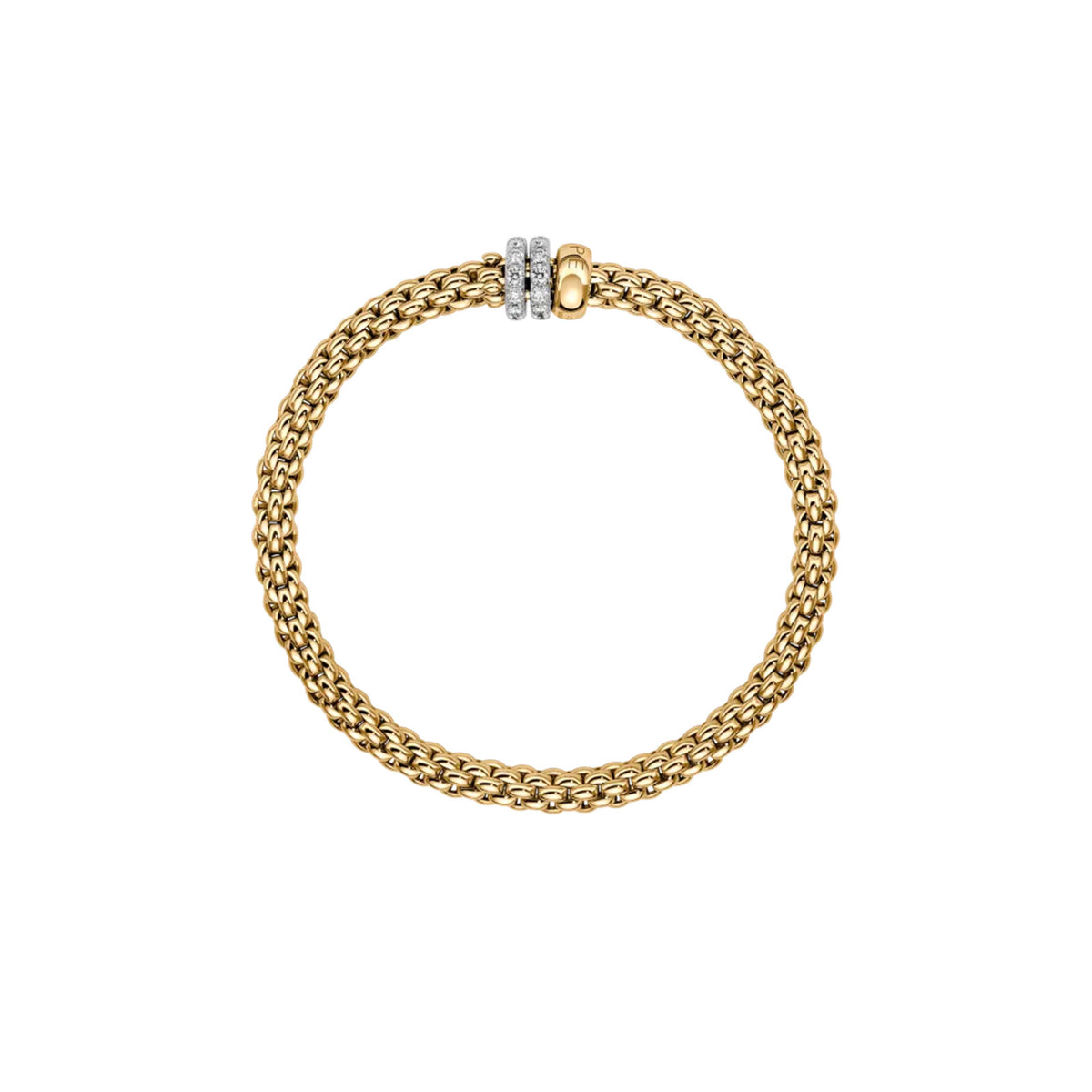 Solo 18ct Yellow & White Gold Diamond Flex'it Bracelet variant Pursuit