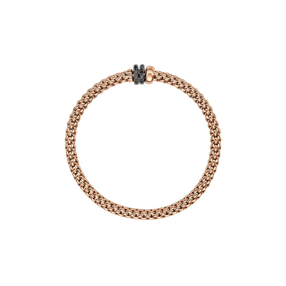Solo 18ct Rose Gold Diamond Flex'it Bracelet
