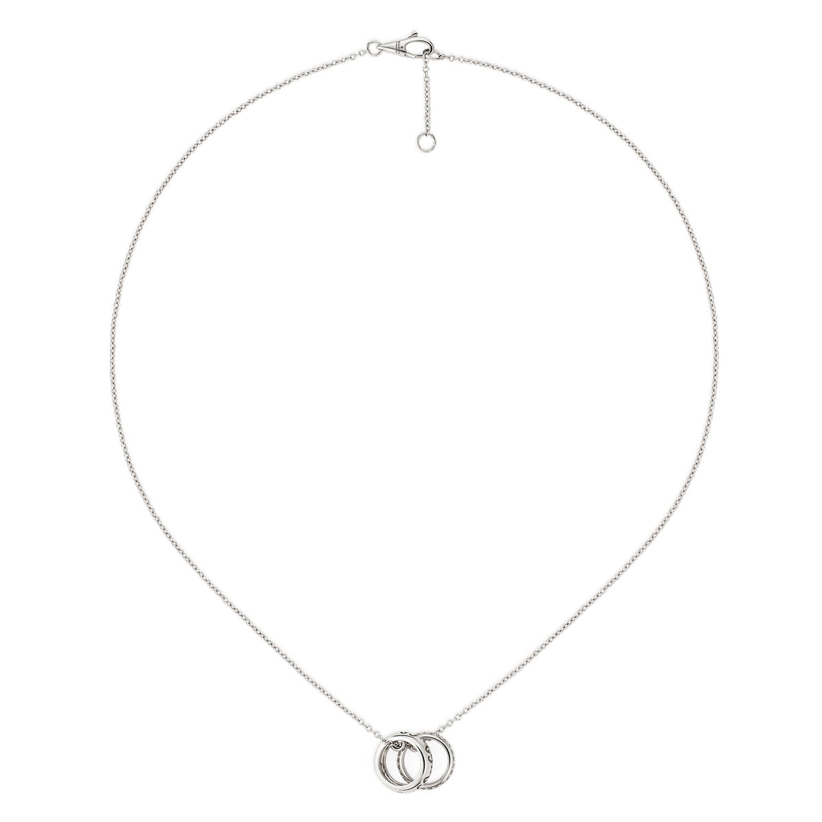 Gucci Icon 18ct White Gold Diamond GG Chain Necklace simple Pursuit