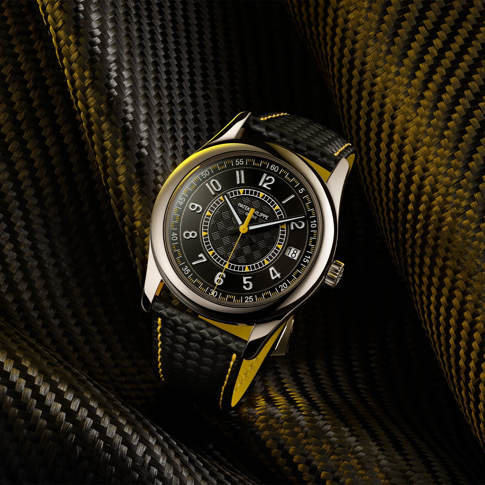 Calatrava Date & Sweep Seconds 6007G-001 simple Pursuit