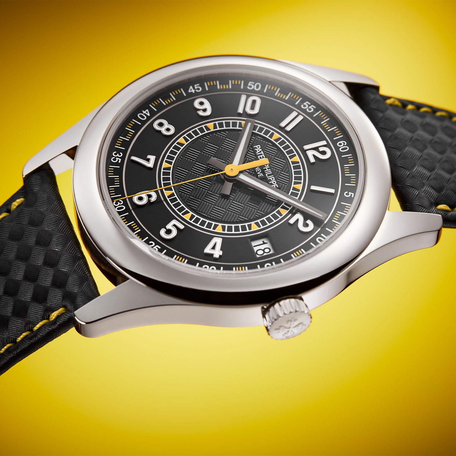 Calatrava Date & Sweep Seconds 6007G-001 simple Pursuit