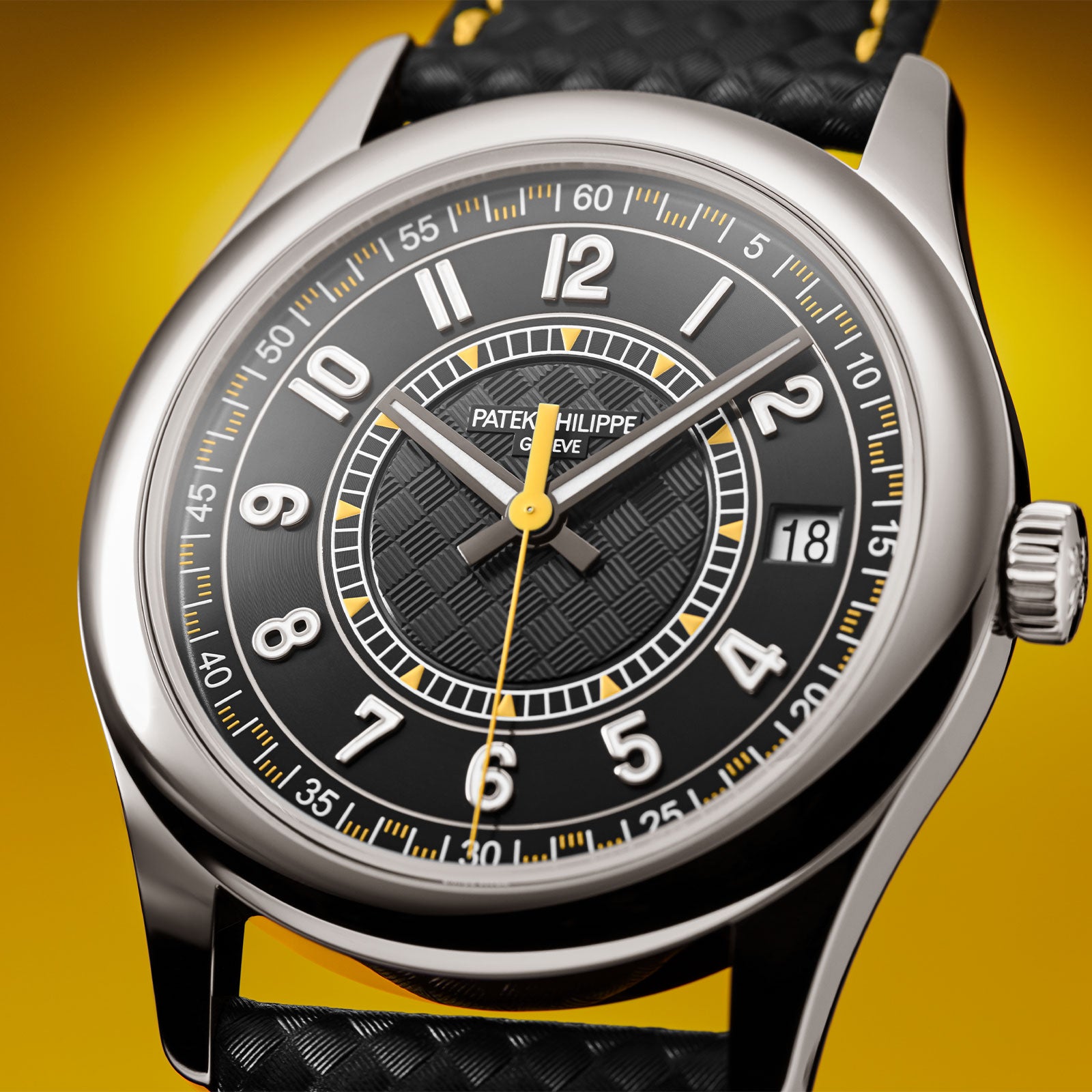 Calatrava Date & Sweep Seconds 6007G-001 simple Pursuit