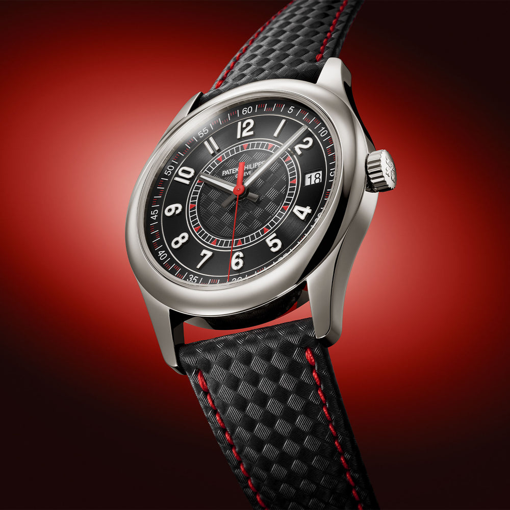 Calatrava Date & Sweep Seconds 6007G-010 simple Pursuit