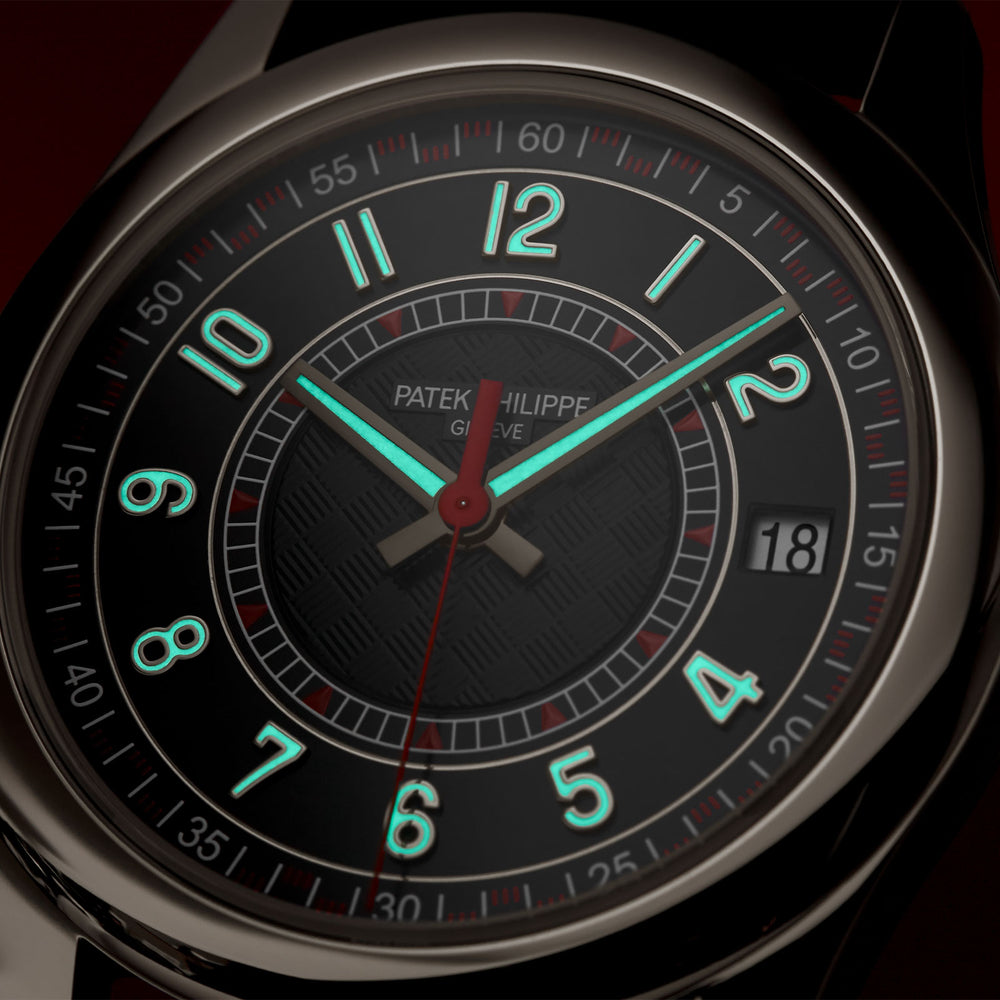 Calatrava Date & Sweep Seconds 6007G-010 simple Pursuit