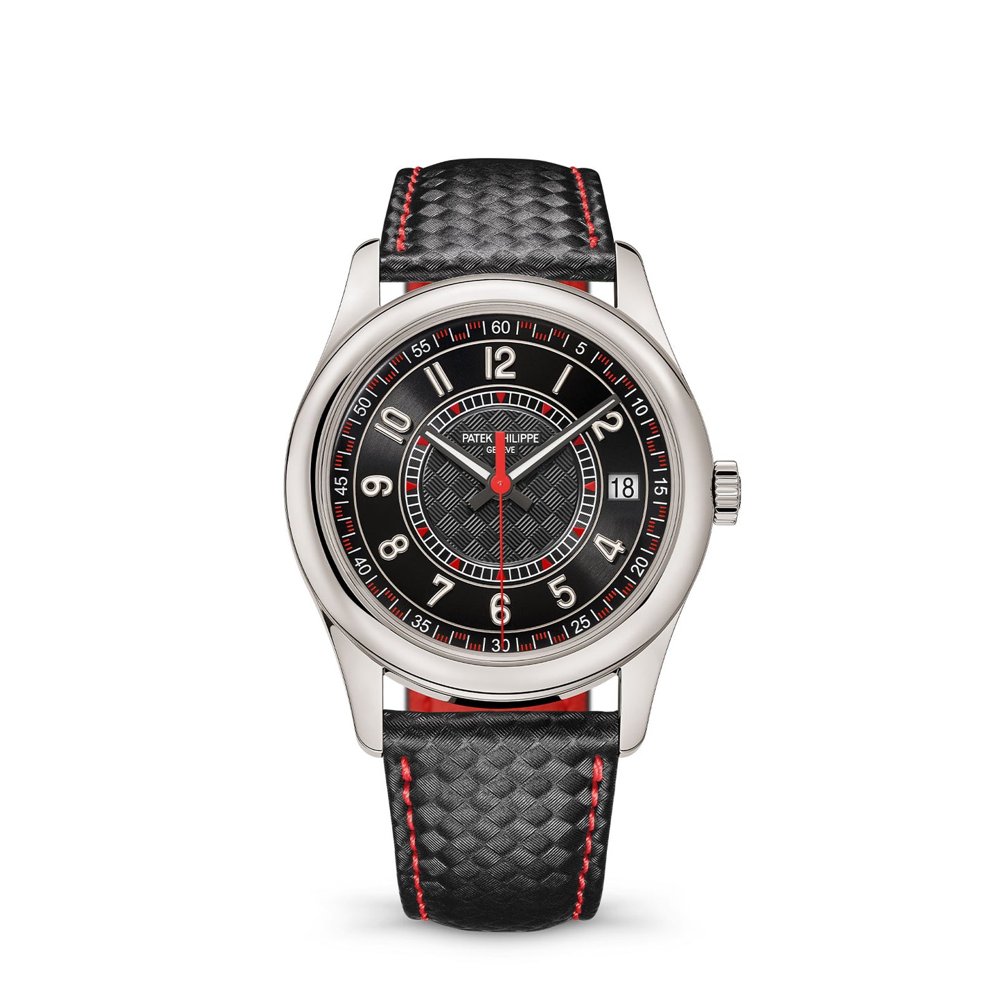 Calatrava Date & Sweep Seconds 6007G-010 simple Pursuit