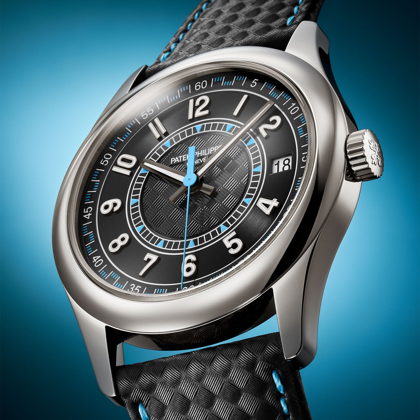 Calatrava Date & Sweep Seconds 6007G-011 simple Pursuit