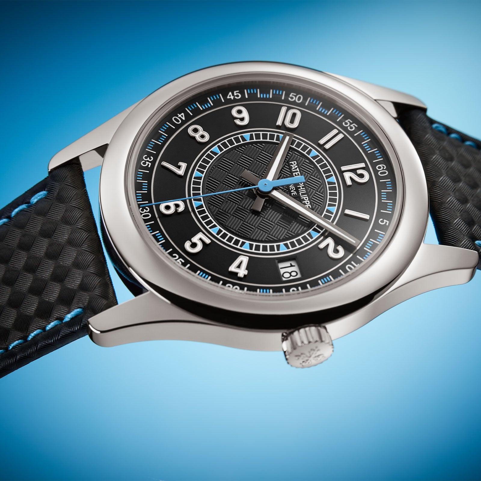 Calatrava Date & Sweep Seconds 6007G-011 simple Pursuit