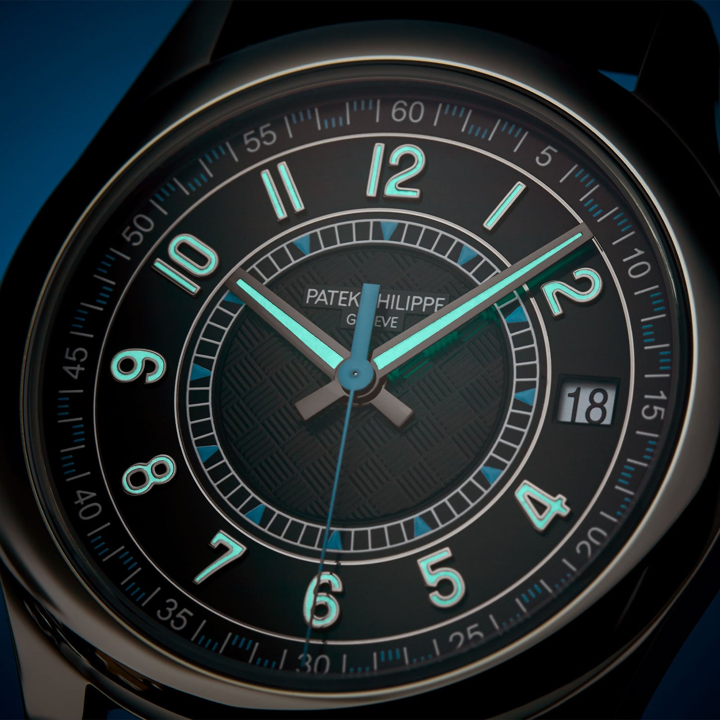 Calatrava Date & Sweep Seconds 6007G-011 simple Pursuit