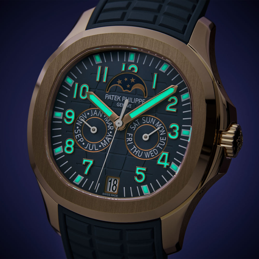 Aquanaut Annual Calendar & Moon Phases 5261R-001 simple Pursuit