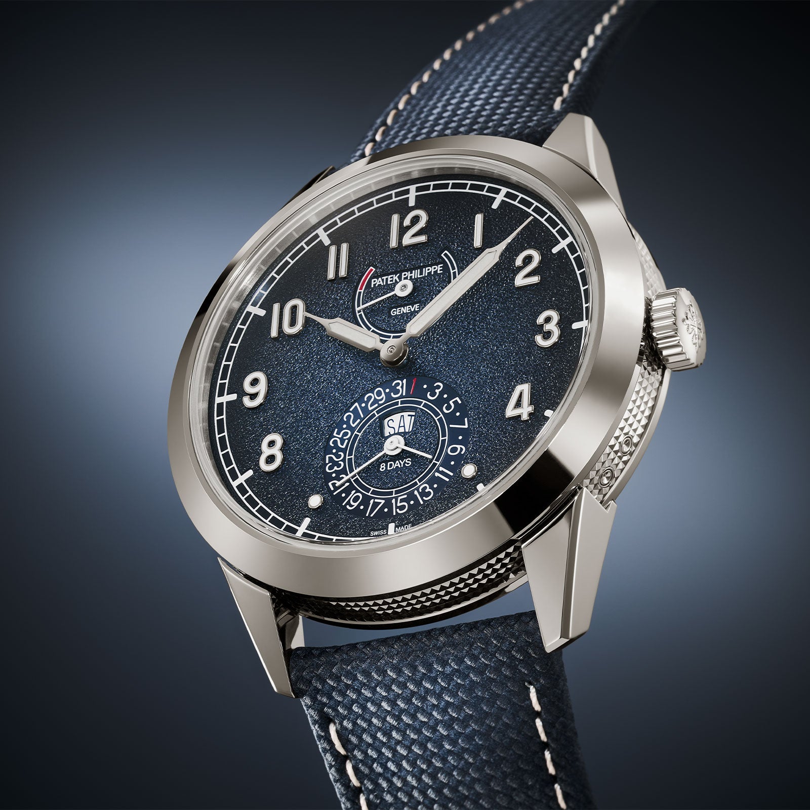 Complications Calatrava 8-Day Power Reserve & Instantaneous Day & Date 5328G-001 simple Pursuit
